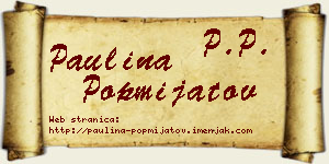 Paulina Popmijatov vizit kartica